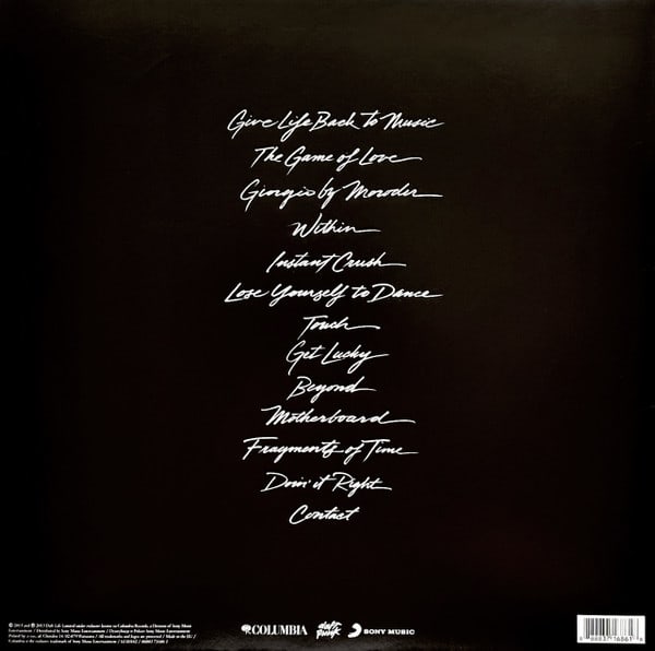 DAFT PUNK RANDOM ACCESS MEMORIES (2LP/180G) Vinilo2