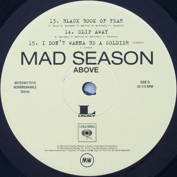Mad Season Above Vinyl6