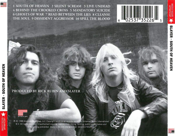 Slayer South Of Heaven Cd2