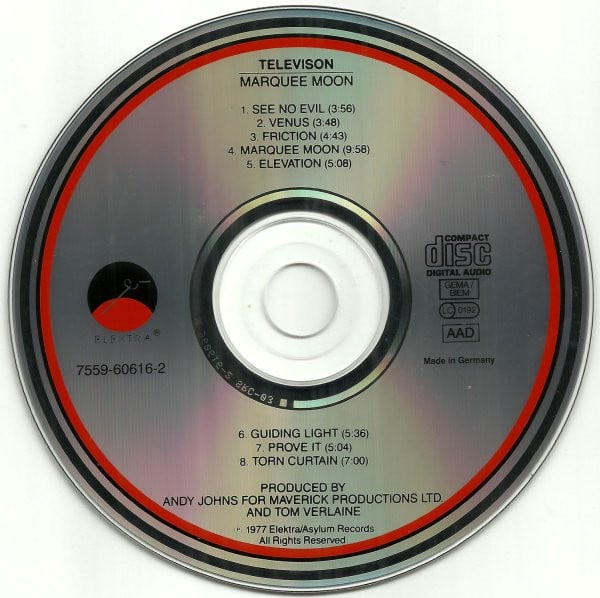 Television - Marquee Moon Nuevo Y Sellado cd3