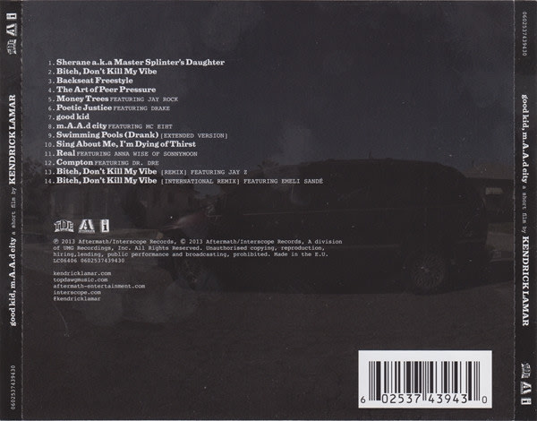 Kendrick Lamar good kid, m.A.A.d city Cd2