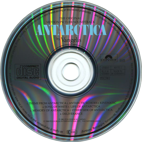 Vangelis, Ost. Ost.:Antarctica Cd3