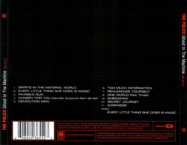 The Police Ghost In The Machine Cd2
