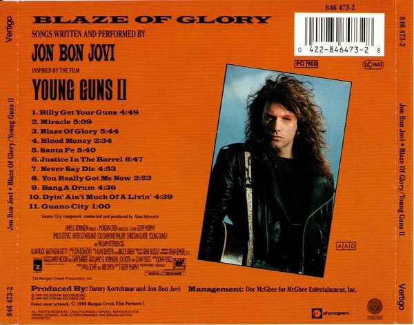 Jon Bon Jovi Blaze Of Glory Cd2