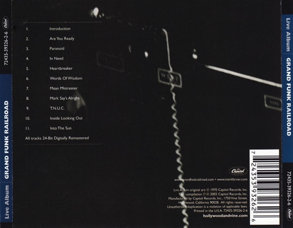 Grand Funk Railroad – Live Album CD2