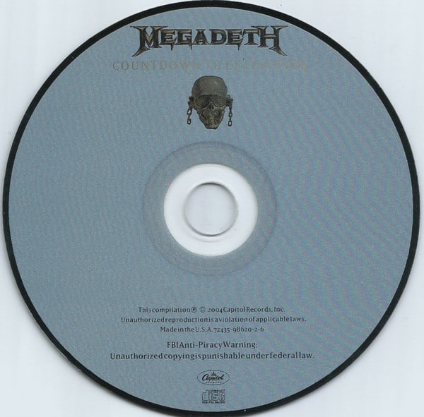 MEGADETH COUNTDOWN TO EXTINCTION Cd2