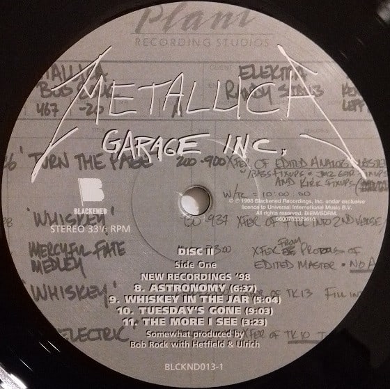 Metallica Garage Inc. Vinilo5