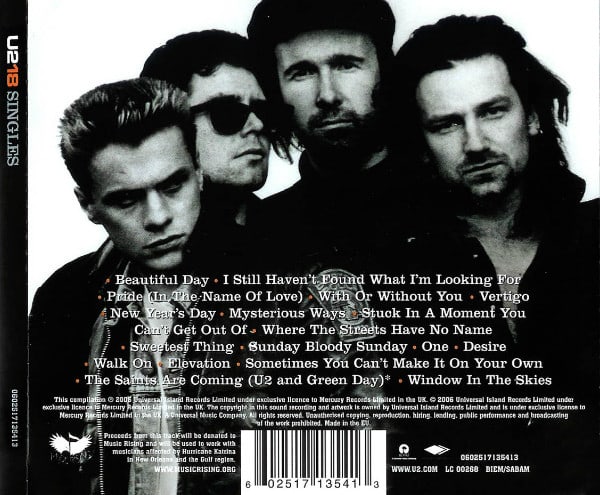 U2 U218 Singles Cd2