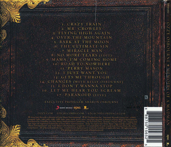 Ozzy Osbourne Memoirs Of A Madman CD2