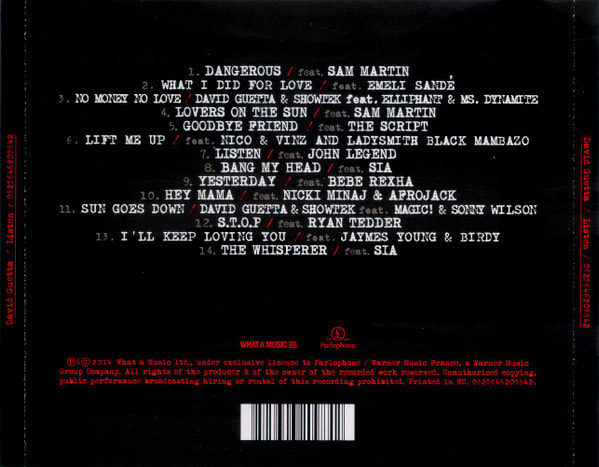 David Guetta Listen CD2
