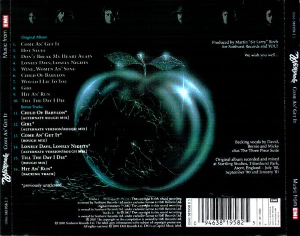 Whitesnake Come An' Get It cd2