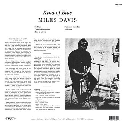 Miles Davis Kind Of Blues Vinilo2
