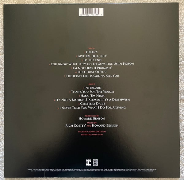 My Chemical Romance Three Cheers For Sweet Revenge Vinilo1