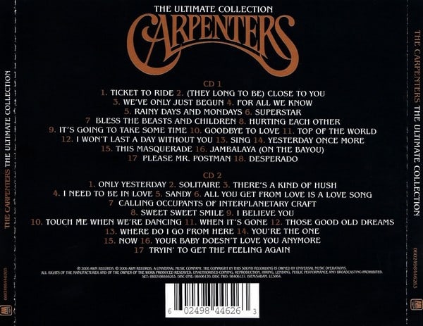 Carpenters Ultimate Collection Cd2