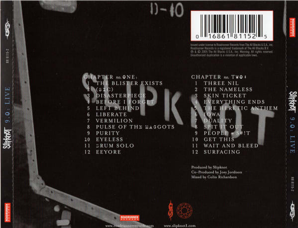 Doble De Slipknot 9.0: Live - New Sealed cd2