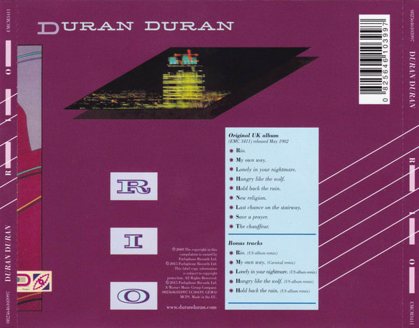 Duran Duran Rio Cd1