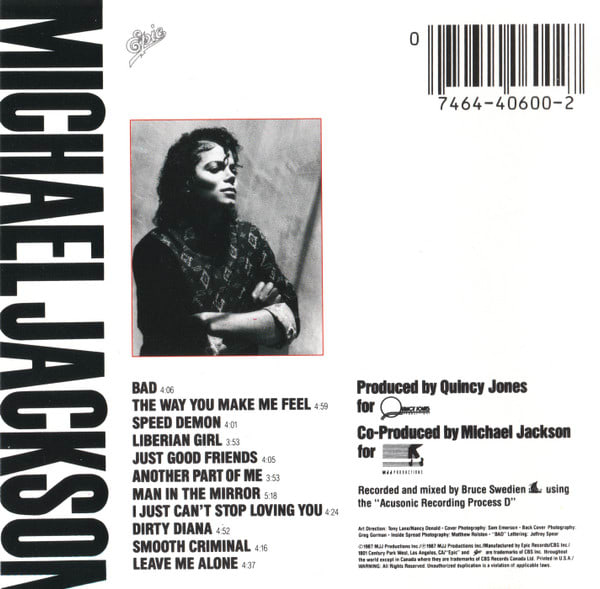 Michael Jackson Bad CD1