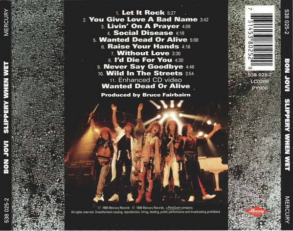 Bon Jovi Slippery When Wet Cd2