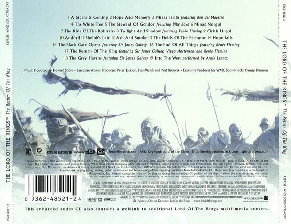 Howard Shore The Lord Of The Rings The Return Of The cd2