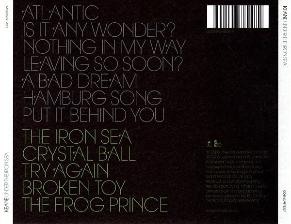 Keane Under The Iron Sea Cd2
