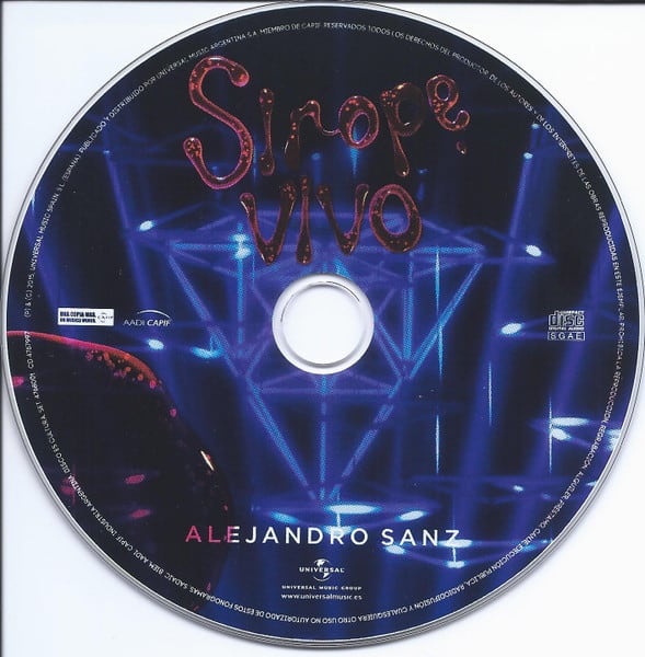 Alejandro Sanz Sirope Vivo Cd3