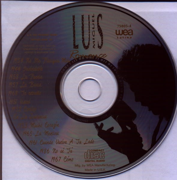 Luis Miguel Todos Los Romances Cd6