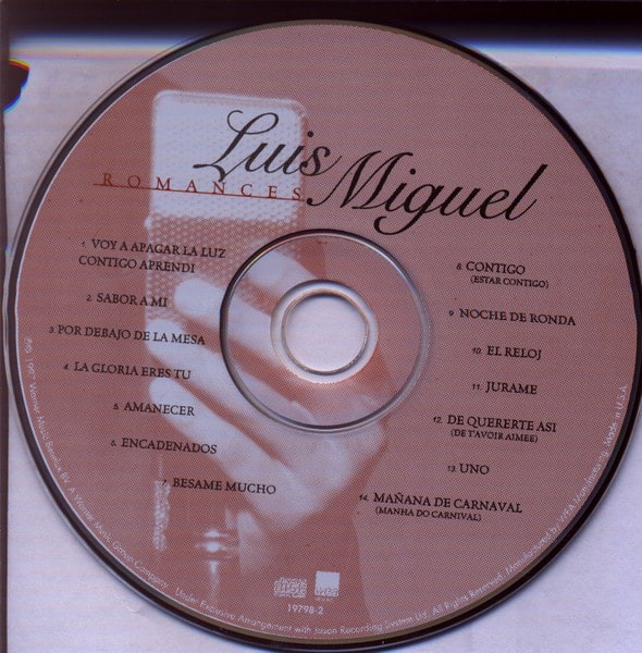 Luis Miguel Todos Los Romances Cd8