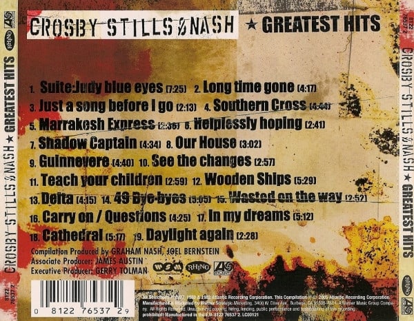 Crosby, Stills & Nash Greatest Hits CD2