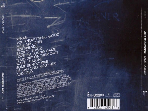 CD Amy Winehouse Back To Black2