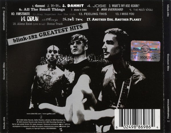 blink-182 Greatest Hits Cd2