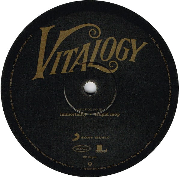 PEARL JAM VITALOGY (2LP/180G/GATEFOLD) Vinilo3