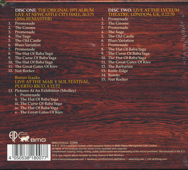 Emerson, Lake & Palmer Pictures At an Exhibition Cd2