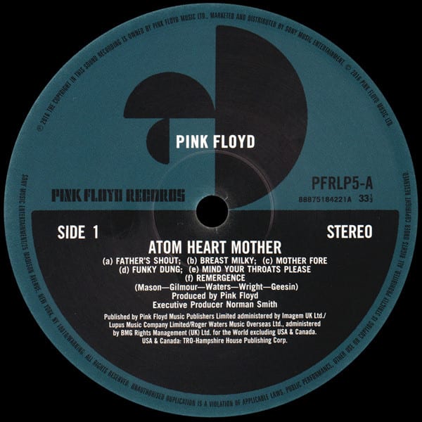 Pink Floyd Atom Heart Mother Vinilo3