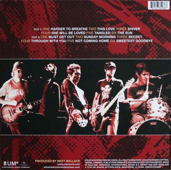 Maroon 5 Songs About Jane Vinilo1