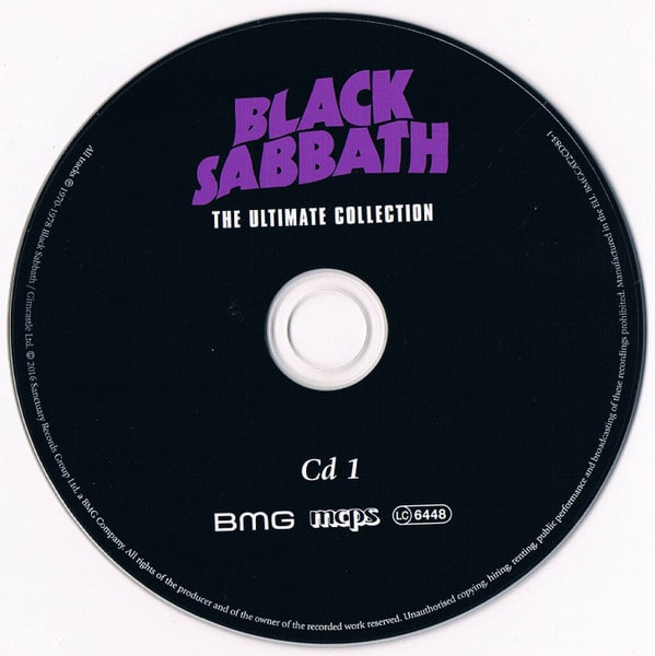 Cd Black Sabbath The Ultimate Collection3