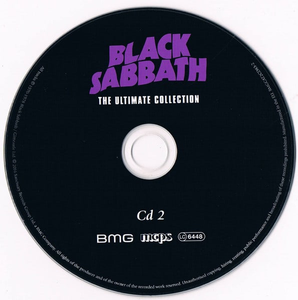Cd Black Sabbath The Ultimate Collection4