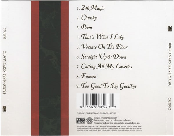 Bruno Mars Xxivk Magic Nuevo Y Sellado Cd2