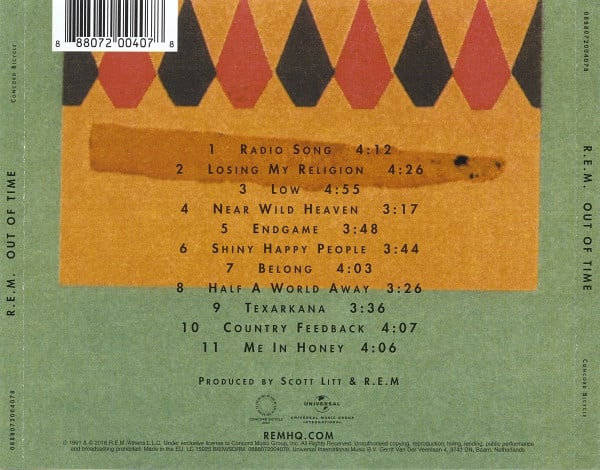R.E.M. Out Of Time Cd2