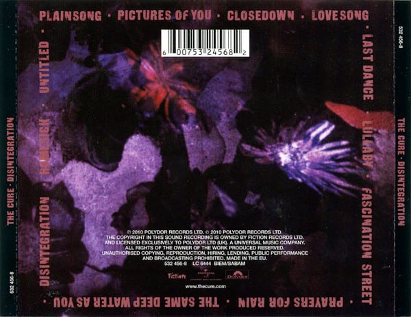 The Cure Disintegration Nuevo Y Sellado Cd2