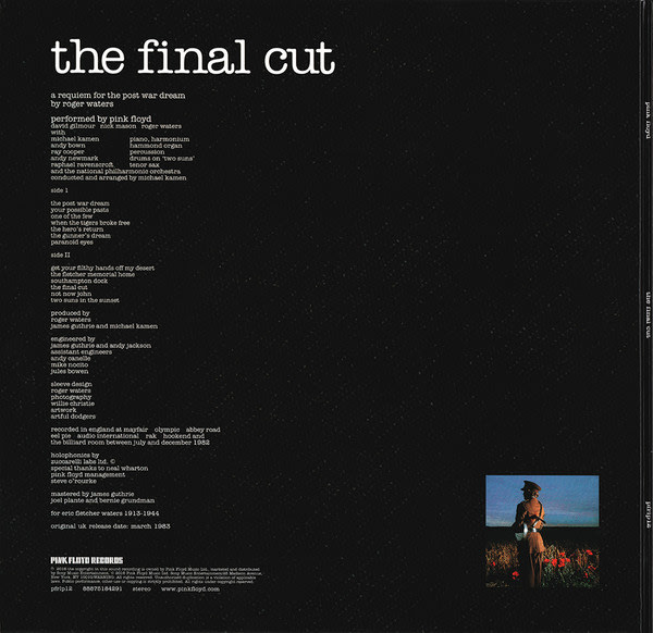 Pink Floyd The Final Cut Vinilo3
