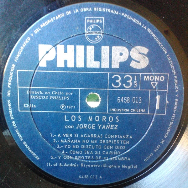 Jorge Yañez Los Moros con Jorge Yañez Vinilo3