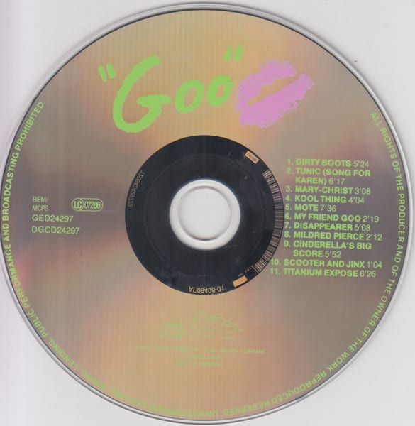 Sonic Youth Goo Cd3