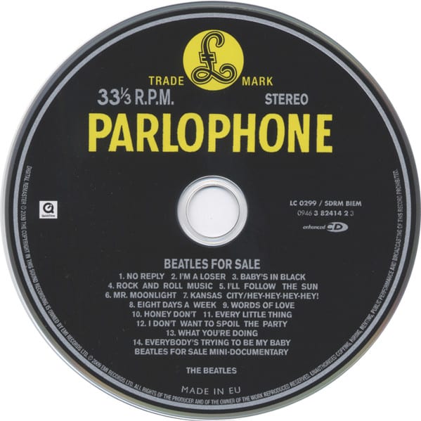 The Beatles BEATLES FOR SALE Cd3