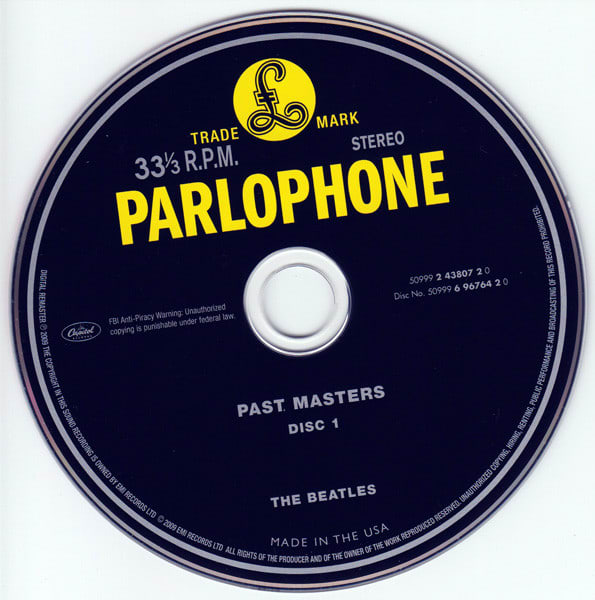 The Beatles Past Masters (Volumes 1 & 2) Cd4