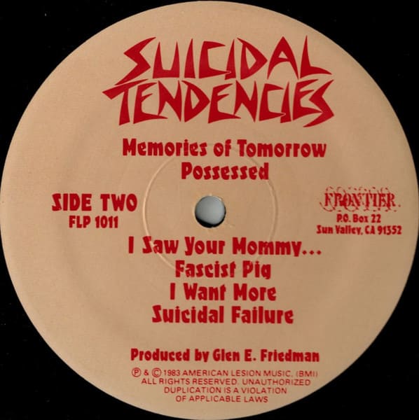 Suicidal Tendencies Suicidal Tendencies Vinilo4