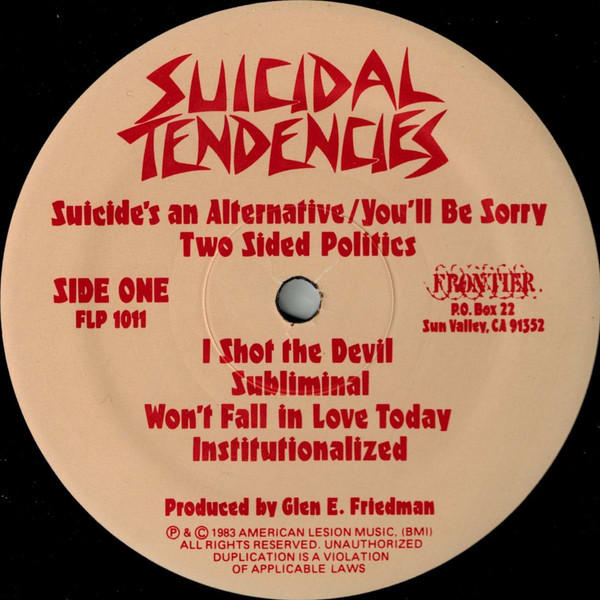 Suicidal Tendencies Suicidal Tendencies Vinilo3