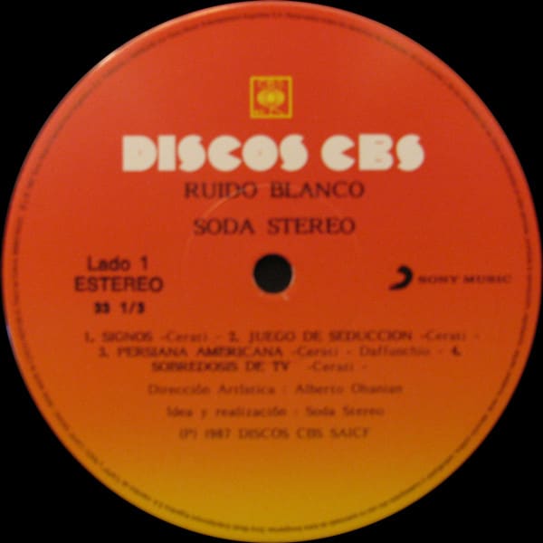 Soda Stereo Ruido Blanco En Vivo Vinilo3