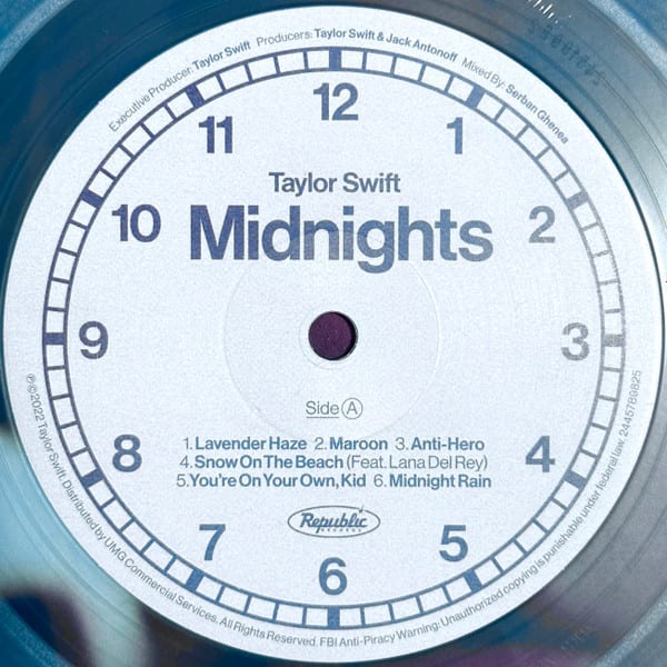 Taylor Swift Midnights Moonstone Blue Vinilo3
