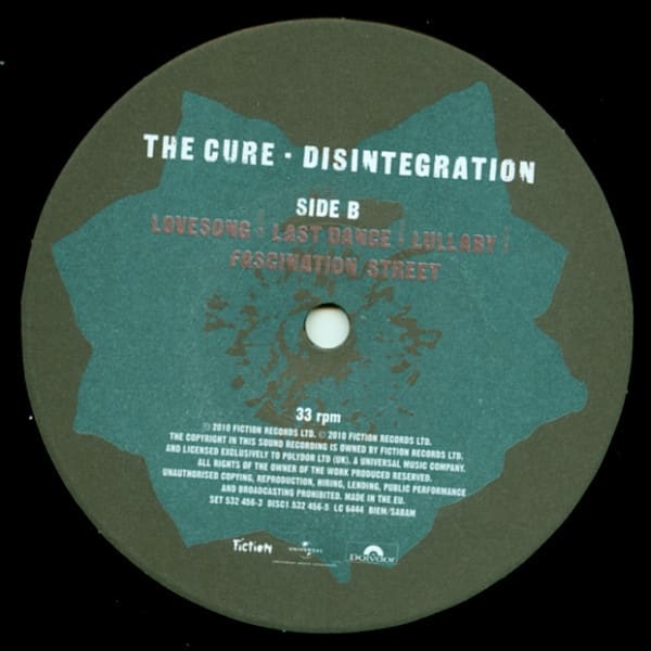 The Cure Disintegration Vinilo4