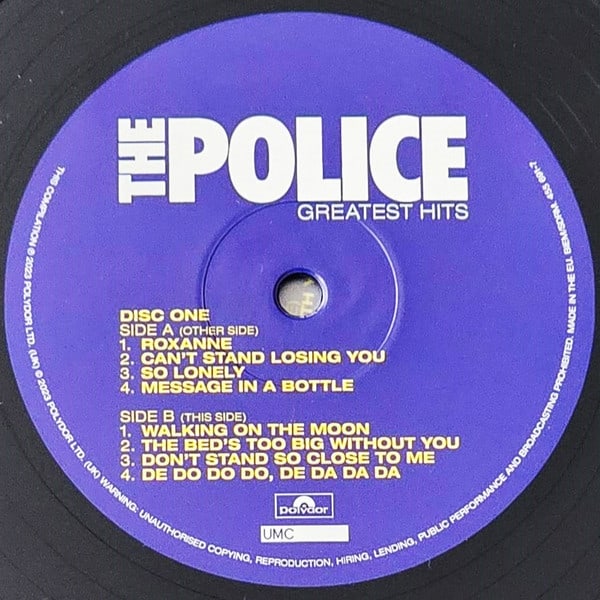 The Police Greatest Hits Vinilo6